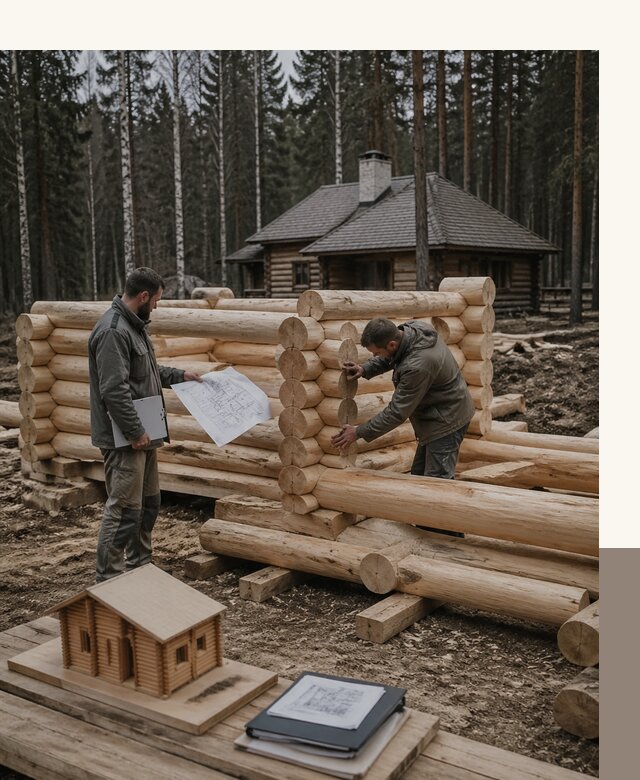 Проектирование и строительство домов из бревна в Карабулаке